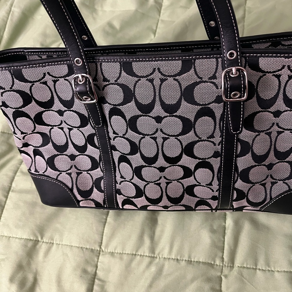 Coach signature handbag